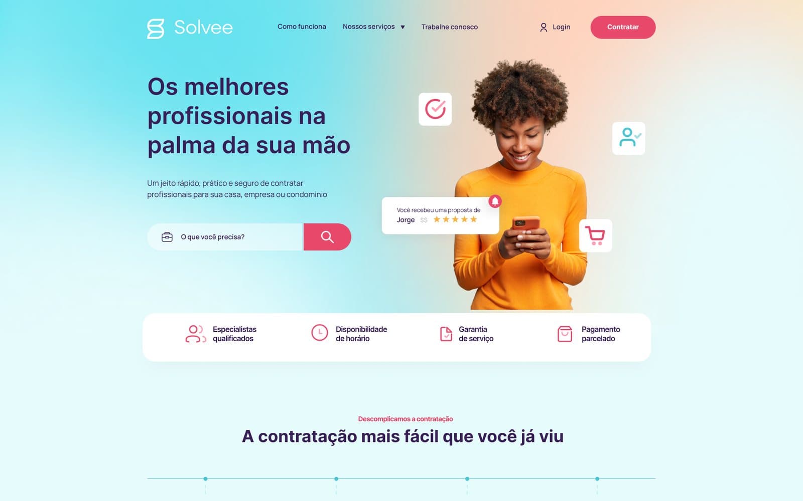 Tela do Solvee
